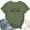 ArmyGreen, variant on Women's T-Shirt Live Like Rose Tee Funny Graphic T-Shirt Soft Cotton Casual Short Sleeve Top