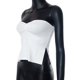 thumbnail image 5 of Top Sin Tirantes De Verano Top corto sin mangas para mujer, corpiño plisado sin espalda, traje de calle superior (blanco S) Cgtredaw Para estrenar, 5 of 9