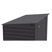 Arrow Select 10 x 4 x 6 ft Charcoal Steel Storage Shed