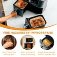 thumbnail image 7 of Air Fryer Liner for 6-9 qt,8.1"x5.5" Rectangle Food Grade Parchment Disposable Paper Liners for Ninja,BPA Free, 7 of 7