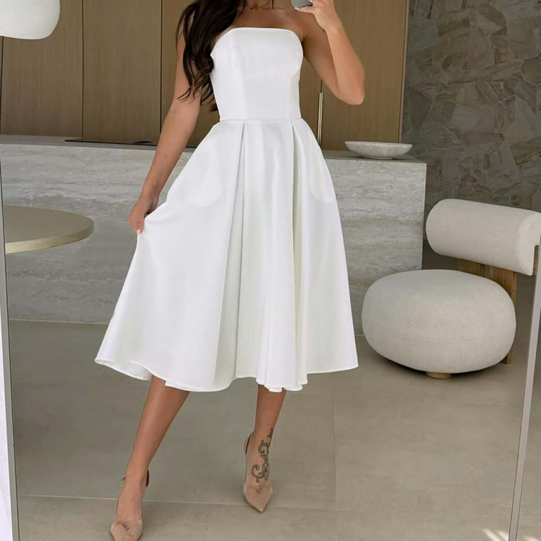 chinese dress ladies Get My Attention A-Line Mini Dress White– Selfie Leslie
