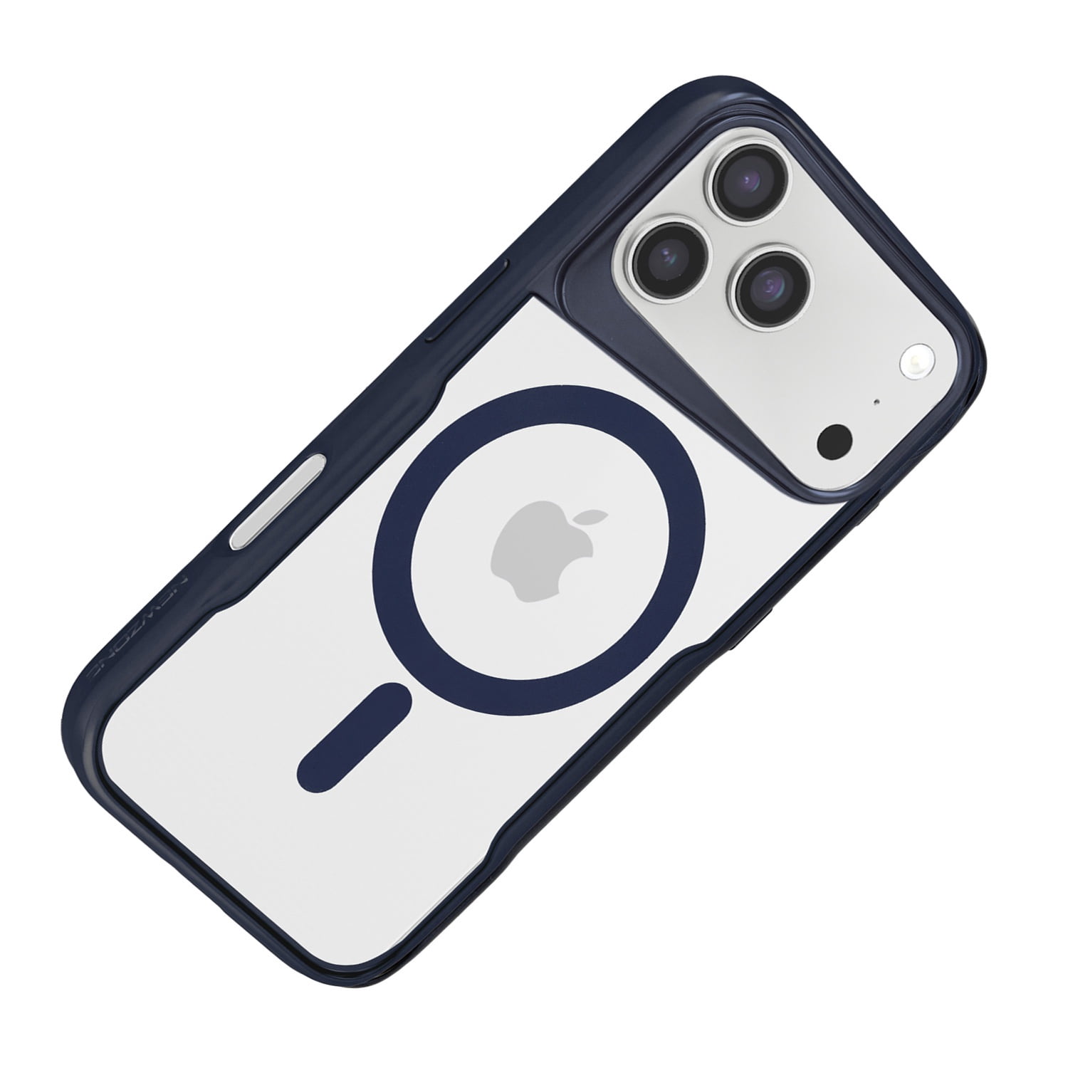 Transparent Magnetic Protective Case for iPhone 17 Pro Max - Dark Blue