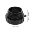 thumbnail image 2 of Raindrops Ibc Tank Container Adapter High Grade Plastic Black 1Pcs for Leak Prevention and Oil Handling, 2 of 8