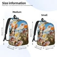 thumbnail image 2 of Easygdp Vibrant Field Of Blossoms Mochila de Lona Resistente para Laptop, Compatible con Laptops de 15 a 17 pulgadas, Ideal para Escuela, Trabajo y Viajes-Medium, 2 of 5