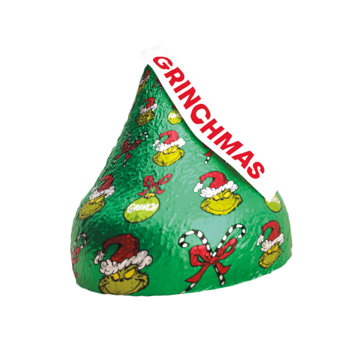 (4 pack) Hershey's Kisses Grinch Solid Milk Chocolate Christmas Candy Stocking Stuffers, Gift Box 1.45 oz