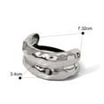 thumbnail image 4 of Fiudx Diadema de Moda, Banda Elástica de Aleación, Accesorio Geométrico para El Cabello, Diseño Cóncavo Duradero, Material Interior Suave, Ajuste Comodo, Uso Diario, Informal y Formal, Accesorios de, 4 of 6