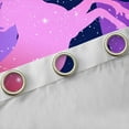 thumbnail image 4 of Castle Fairy Animal Magical Unicorn Blackout Curtains Set of 2 (52x84 Each) for Boys Girls,Dreamy Princess Window Curtains,Bling Stars Glitter Curtains and Drapes,Super Cozy Room Decor, 4 of 6