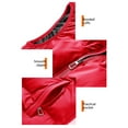 thumbnail image 6 of Zimjoy Mens Puffer Vest Windproof Thick Big and Tall Winter Vest Warm Adjustable Hooded Outerwear Vests Casual Light Zip Up Mens Puffer Jacket with Pockets, Red L, 6 of 7