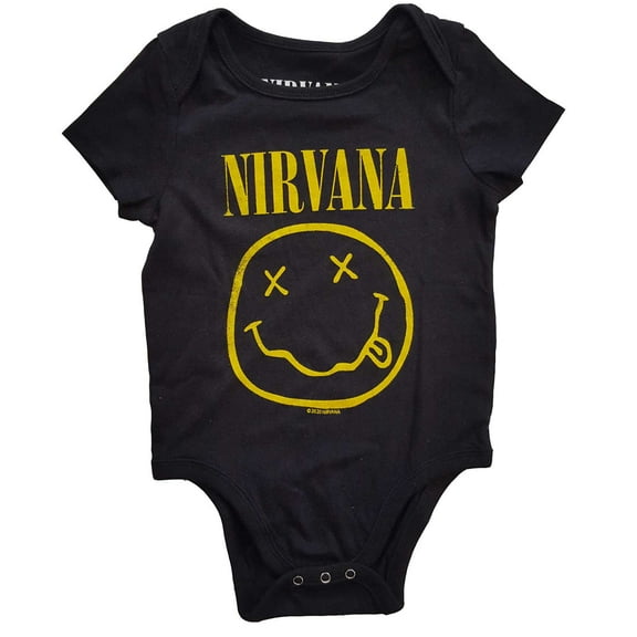 Nirvana Kids Baby Grow: Yellow Smiley (0-3 Months)