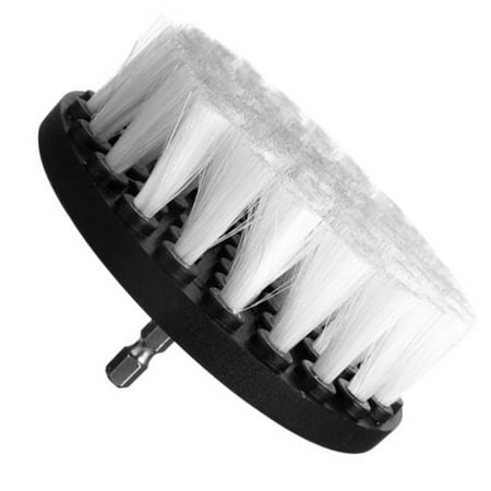 

Lierteer White Drill Brush Attachment 5Inch for Cleaning Carpet Leather Upholstery Kit