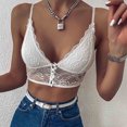 thumbnail image 4 of Fengqque Women's Fashion Lace Floral Bralette Sexy Sleeveless Crop Tops Bras, 4 of 5