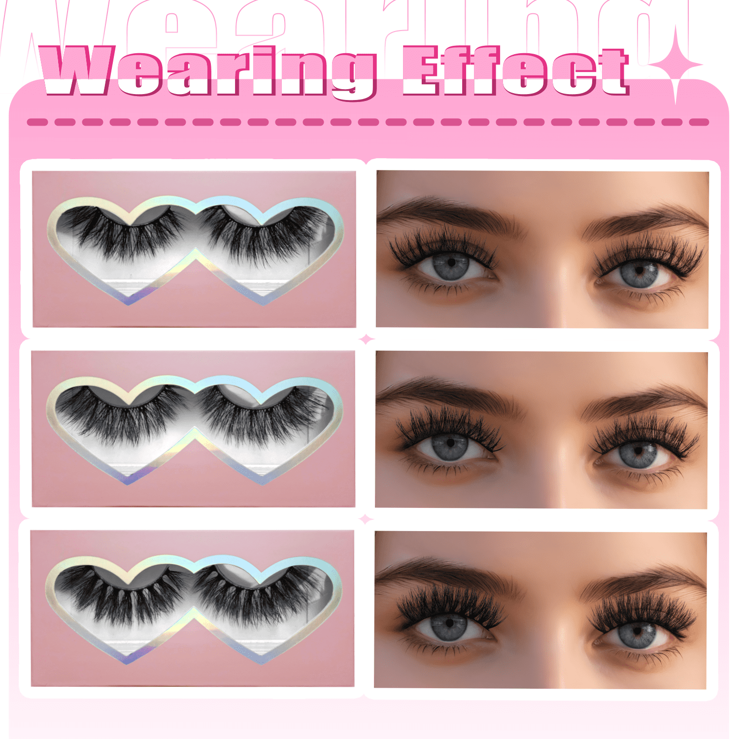 27pairs eye lashes