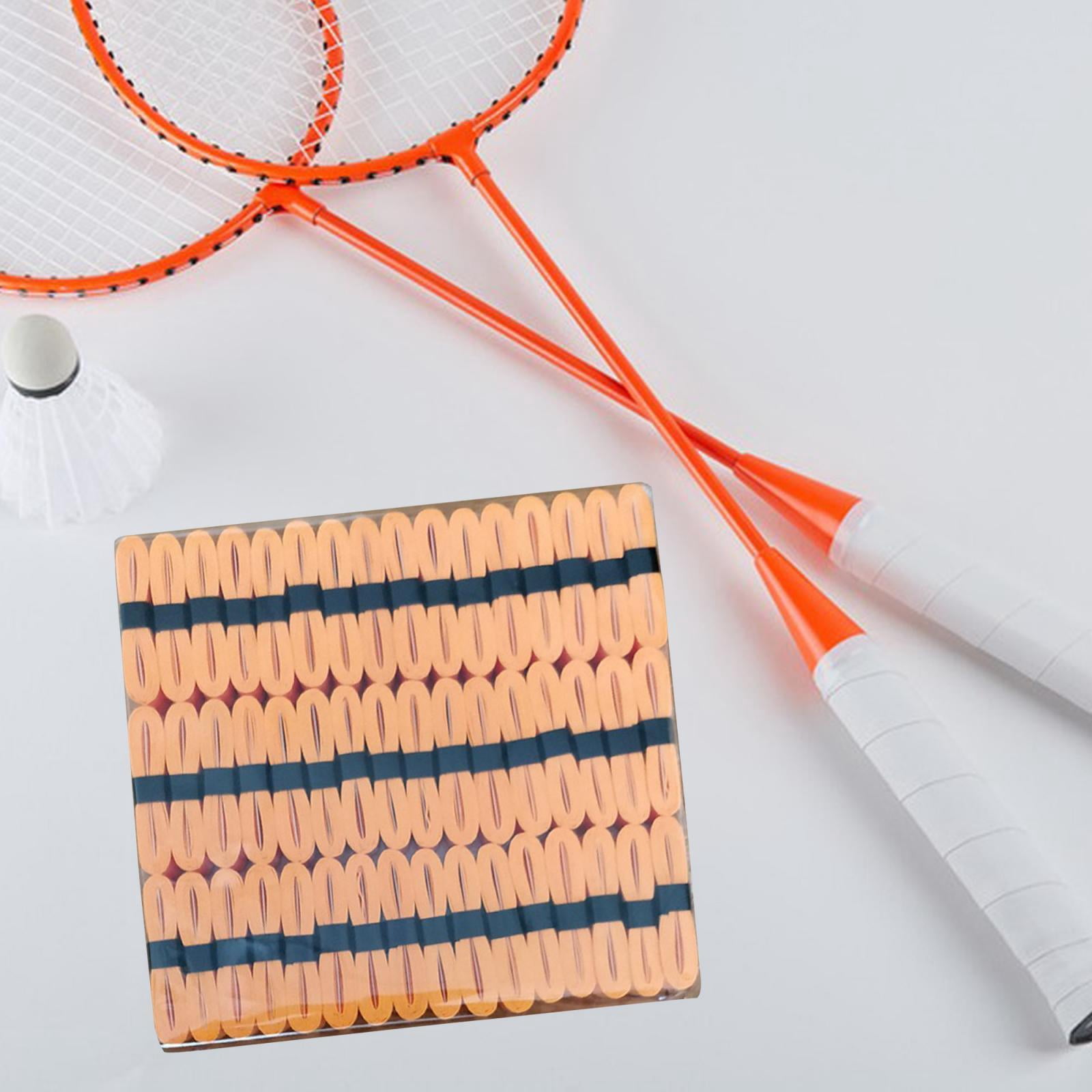 48Pcs Tennis Racket Grip Tape Badminton Squash Racquet Grip Handle Grip Band for orange
