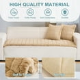 thumbnail image 3 of Eurhowing Fuzzy Sofa Cover for Dog, Non Slip & Pet-Friendly Slipcover Couch Cover Mat, Soft Washable Furniture Protector, 28"×59", Light Brown, 3 of 9