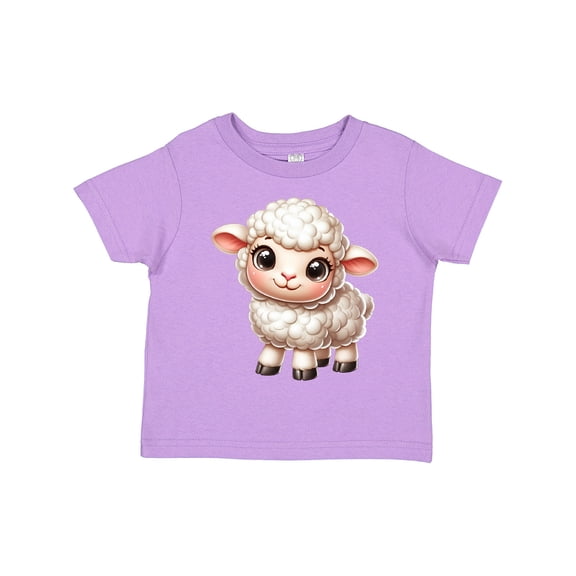 Inktastic Cute Fluffy Lamb Boys or Girls Toddler T-Shirt