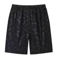 thumbnail image 4 of Summer Savings Clearance! Stamzod Men Short Fashion Solid Color Summer Elastic Waist Drawstring Shorts Casual Loose Plus Size Athletic Shorts for Men with Pocket Black E XL, 4 of 7