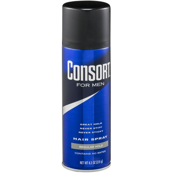 Consort For Men Hair Spray Aerosol Regular Hold 8.30 oz (Pack of 4)