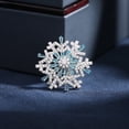 thumbnail image 3 of Coat Pin Silk Scarf Shawl Buckle Trendy Cardigan Anti-light Autumn and Winter Clothing with Rotatable Snowflake Brooch, 3 of 20