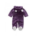 thumbnail image 2 of Newborn Baby Winter Warm Bear Jumpsuit Snowsuit Fleece Hoodie Romper S-XL, 2 of 3