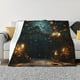 thumbnail image 1 of Balery Magical Library Butterfly Night Manta de Franela con Dibujo, Lujo Ultra Suave y Cálido, Antipelusa y Resistente a las Arrugas para Cama, Sofá, Camping -50"x40", 1 of 6