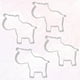 thumbnail image 5 of Juego de 4 cortadores de galletas con forma de cebra, de acero inoxidable, para frutas, ideales para hornear en casa o en una panadería (plateado)., 5 of 8
