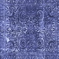 thumbnail image 1 of Ahgly Company Indoor Square Abstract Blue Modern Area Rugs, 6' Square, 1 of 4