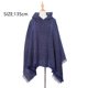 thumbnail image 2 of Capa con capucha a cuadros para mujer, poncho, capa con capucha, chal con borlas, 2 of 5