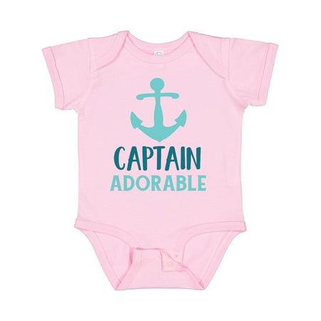 

Inktastic Captain Adorable Boat Anchor Sailor Sailing Gift Baby Boy Bodysuit