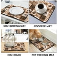 thumbnail image 2 of Fun Coffee Mat 24inx16in,Coffee Bar Mat for Countertops,Absorbent Hide Stain Anti-Slip Coffee Bar Accessories Fit Under Coffee Machine Mat,dish Drying Mats for Kitchen, 2 of 6