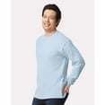 thumbnail image 3 of Gildan Men's Ultra Cotton Long Sleeve T-Shirt in Light Blue, Casual Comfort, Crewneck Shirt for Men, Arts And Crafts, 6 oz pack of 9, S, 3 of 6