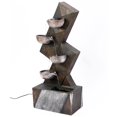 thumbnail image 4 of LuxenHome Fontaine Extérieure Moderne en Ciment Brun, 4 of 10