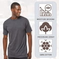 thumbnail image 4 of Men's Gold Soft Touch Bulk T-Shirt, 100% Cotton Assorted Short Sleeve Crewneck Plain Tees (Dark Color 6 Pack, 4XL), 4 of 7