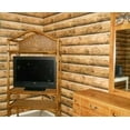 thumbnail image 4 of York Wallcoverings CH7977 Lake Forest Lodge Mountain Logs Wallpaper, Light Brown, 4 of 11
