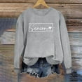 thumbnail image 3 of Olyvenn Senior Class of 2026 Graduation Sweatshirt for Women Oversized Crewneck Long Sleeve Shirt Pullover Teen Giel Clothes Gray S, 3 of 5