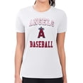 thumbnail image 4 of Women's G-III 4Her by Carl Banks White Los Angeles Angels Super-Slim Fit Lightweight Team Logo Graphic T-Shirt, 4 of 5