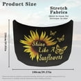 thumbnail image 7 of Uorisanigo Butterfly Sunflower Car Hood Cover Fashion Portable Car Bonnet Banner Soft Decoration Hood Wrap Suitable Most Automotive Pickup Sedans Trucks SUVs Car Accessories, 7 of 7