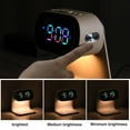 thumbnail image 4 of Digital Alarm Clock with Wireless Fast Charging Station 15W Touch Smart Bedside Lamp, 3-Color Night Light for Living Room, Bedside, Heavy Sleepers (White + No Adapter), Home Holiday Gift, 4 of 5