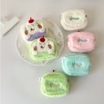 thumbnail image 5 of Plush Earphone Storage Bag Girl Cute Plush Coin Purse Portable Pocket Earphone Cover(One Size,Blue), 5 of 5