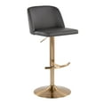 thumbnail image 4 of Toriano Adjustable Bar Stool, Gold Bar Stools, Bar Chairs, Swivel Bar Stools, Bar Stools Set of 2, 4 of 6