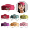 thumbnail image 2 of RYUJNDK Handcraft Kazakh Ethnic Top Hat For Festival And Stage Performances Tassels Headwear For Cultural Event, 2 of 8
