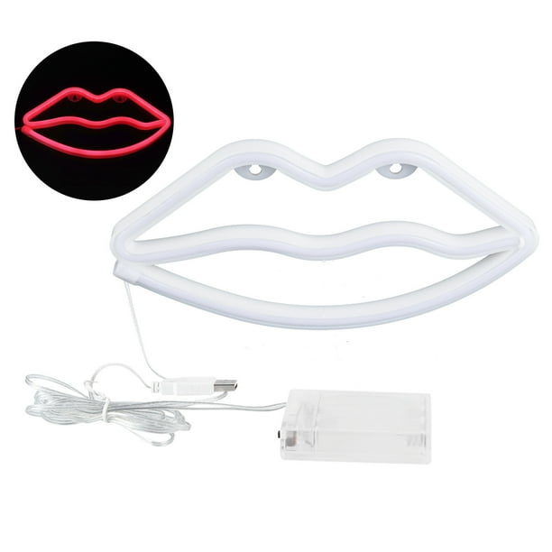 Lámpara decorativa, lámpara de letrero de neón LED, letrero de neón de pared con luz de neón, construido para durar