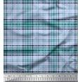 thumbnail image 1 of Soimoi Satin Silk Fabric Window Pane Check Print Sewing Fabric Yard 42 Inch Wide, 1 of 3