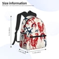 thumbnail image 4 of Vsdgher Roosters Print Unisex Large Capacity Bookbag Schoolbag Casual Daypack for High School/College/Teens/Travel/Work, 4 of 8