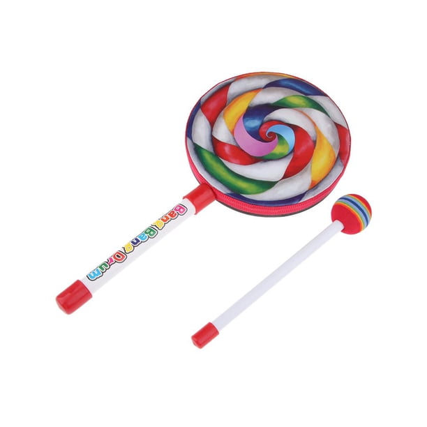 Juguete de instrumento musical para niños pequeños, juguetes de percusión de madera que incluyen mazo y 6 pulgadas