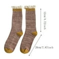 thumbnail image 6 of LYXSSBYX Fuzzy Socks for Women Hot Sale Clearance Winter Women Socks Middle Tube Forestry Mori Lace Stocking, 6 of 6