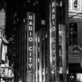thumbnail image 2 of Simons 20x20 Gold Ornate Wood Framed with Double Matting Museum Art Print Titled - Radio City BnW, 2 of 4