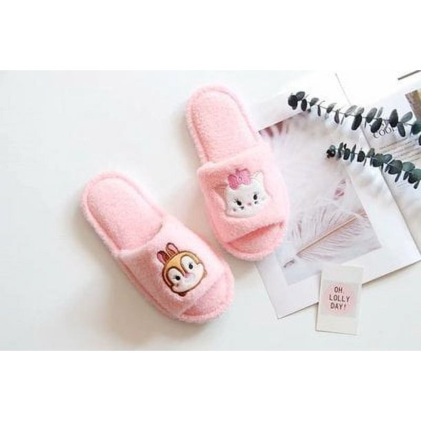 Zapatillas de casa con Boca de pescado y Punta abierta para primavera y otoño, pantuflas de interior antideslizantes, 0,2 kg