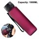 thumbnail image 1 of Botella de agua deportiva premium con tapa abatible a prueba de fugas - Plástico ecológico y libre de BPA - Imprescindible para el gimnasio, yoga, correr, actividades al aire libre, ciclismo y camping, 1 of 8