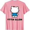 thumbnail image 2 of Hello Kitty Character Front and Back T-Shirt Cute 2 sides printed Tee For Men Women Cat Lovers, Light Pink Color, Size 4XL, 2 of 3