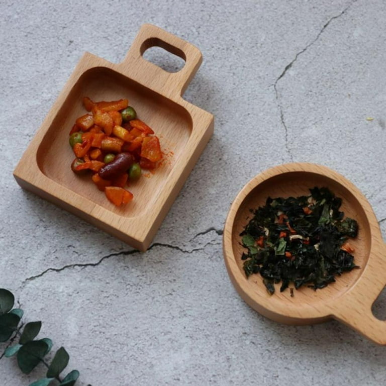Reusable Bamboo Condiment Cups, Natural Wood and Food-Safe Finish